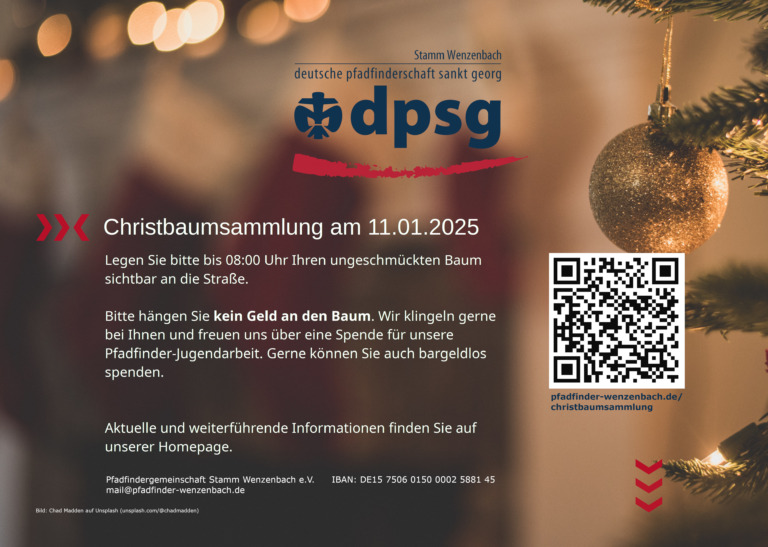 Flyer Christbaumsammlung